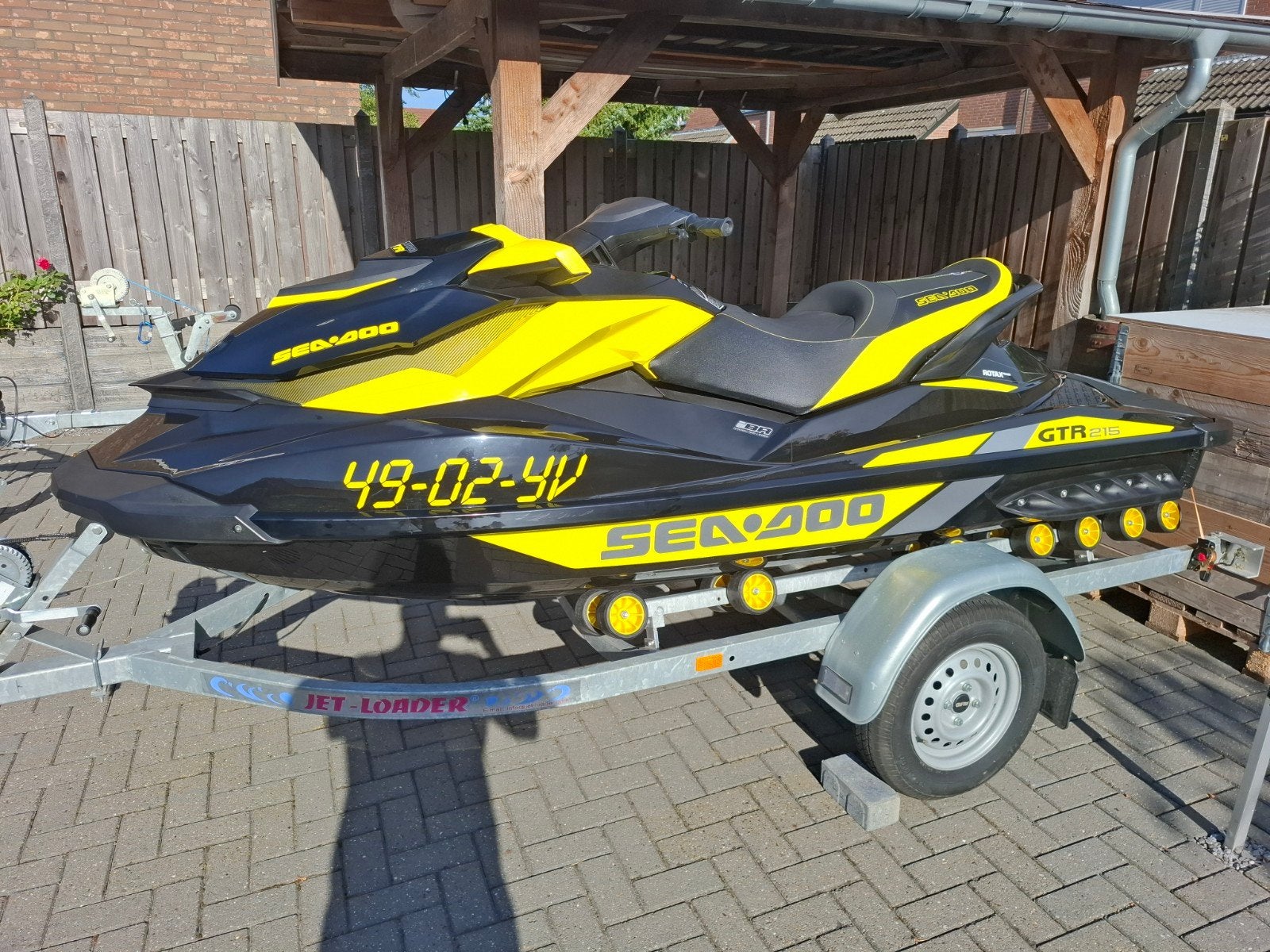 Sea-Doo GTR 215 waterscooter met trailer, Watersport en Boten, Ophalen of Verzenden, Zo goed als nieuw, Benzine, 200 pk of meer