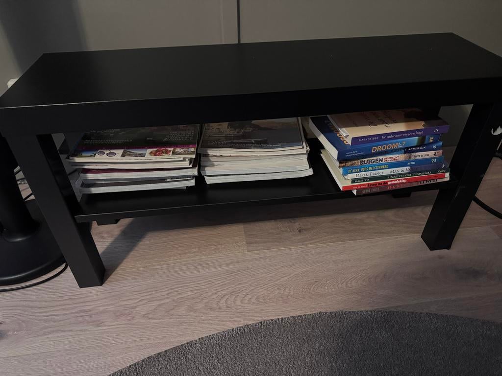 IKEA LACK TV-meubel/salontafel zwart, Huis en Inrichting, Tafels | Salontafels, Ophalen, Gebruikt, 50 tot 100 cm, Minder dan 50 cm