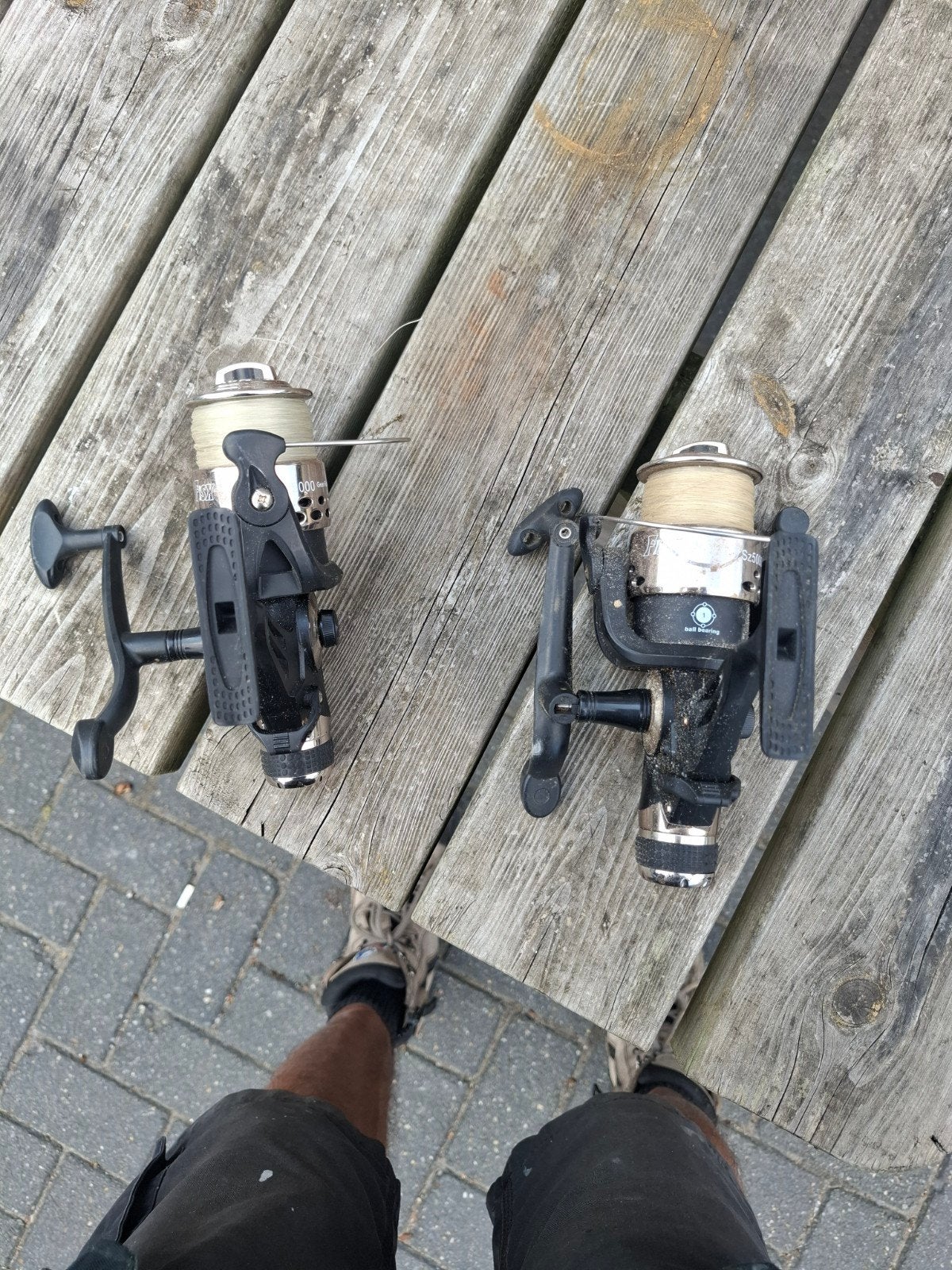 Gebruikte vismolens - Set van 3, Ophalen of Verzenden, Gebruikt, Molen