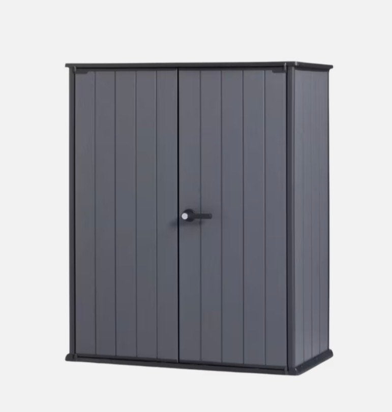 Keter High Store Plus Tuinkast - 139,5x74x170 cm Grijs, Tuin en Terras, Bergingen en Tuinkasten, Zo goed als nieuw, Overige typen