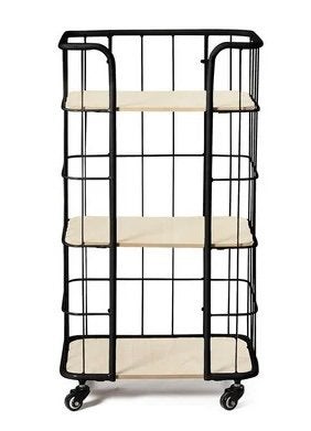 Bakkerskast smal - 3 planken - zwart, Huis en Inrichting, Ophalen, Zo goed als nieuw