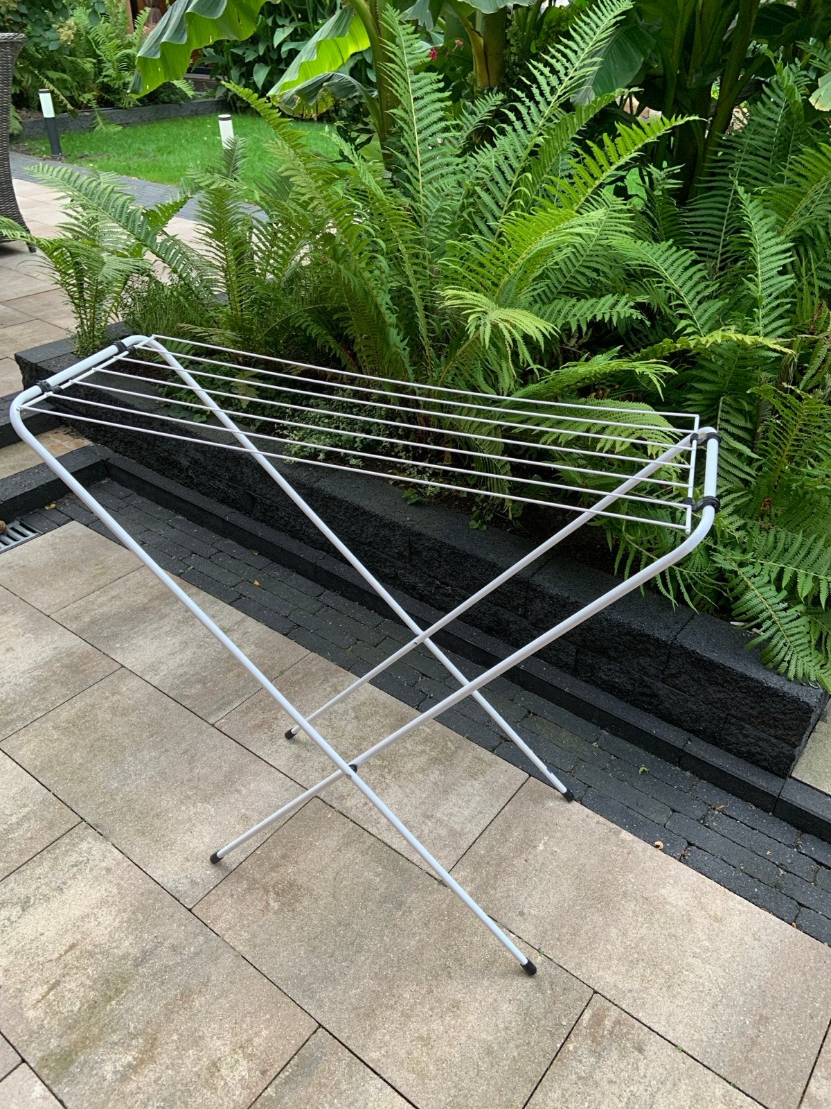 Handig wit droogrekje voor binnen en buiten, Tuin en Terras, Ophalen, Gebruikt, Wasrek