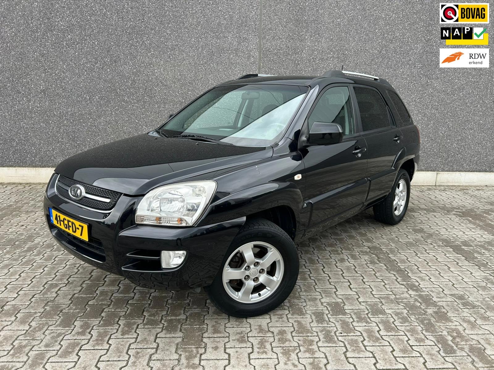 Kia Sportage 2.0 CVVT All Stars | NIEUWE DISTRIBUTIE | TREKH, Auto's, 1442 kg, Gebruikt, 4 cilinders, Zwart