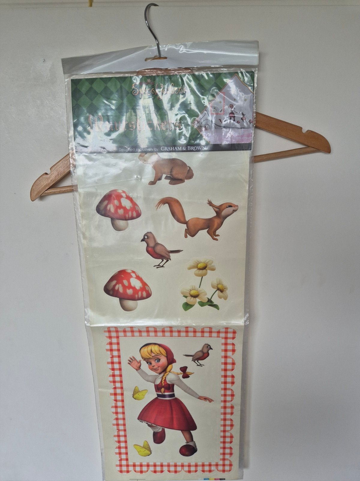 Sprookjesboom Muurstickers - Roodkapje en bosdieren, Ophalen of Verzenden