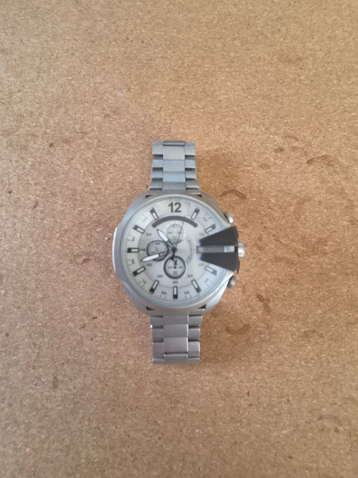 Diesel Herenhorloge - Stijlvol en Robuust, Sieraden, Tassen en Uiterlijk, Horloges | Heren, Overige merken, Staal, Gebruikt, Staal