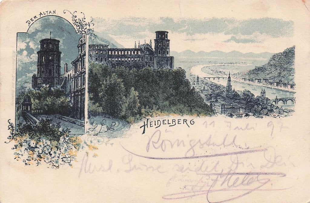 703-187-003 Heidelberg, Verzenden, Voor 1920, Duitsland
