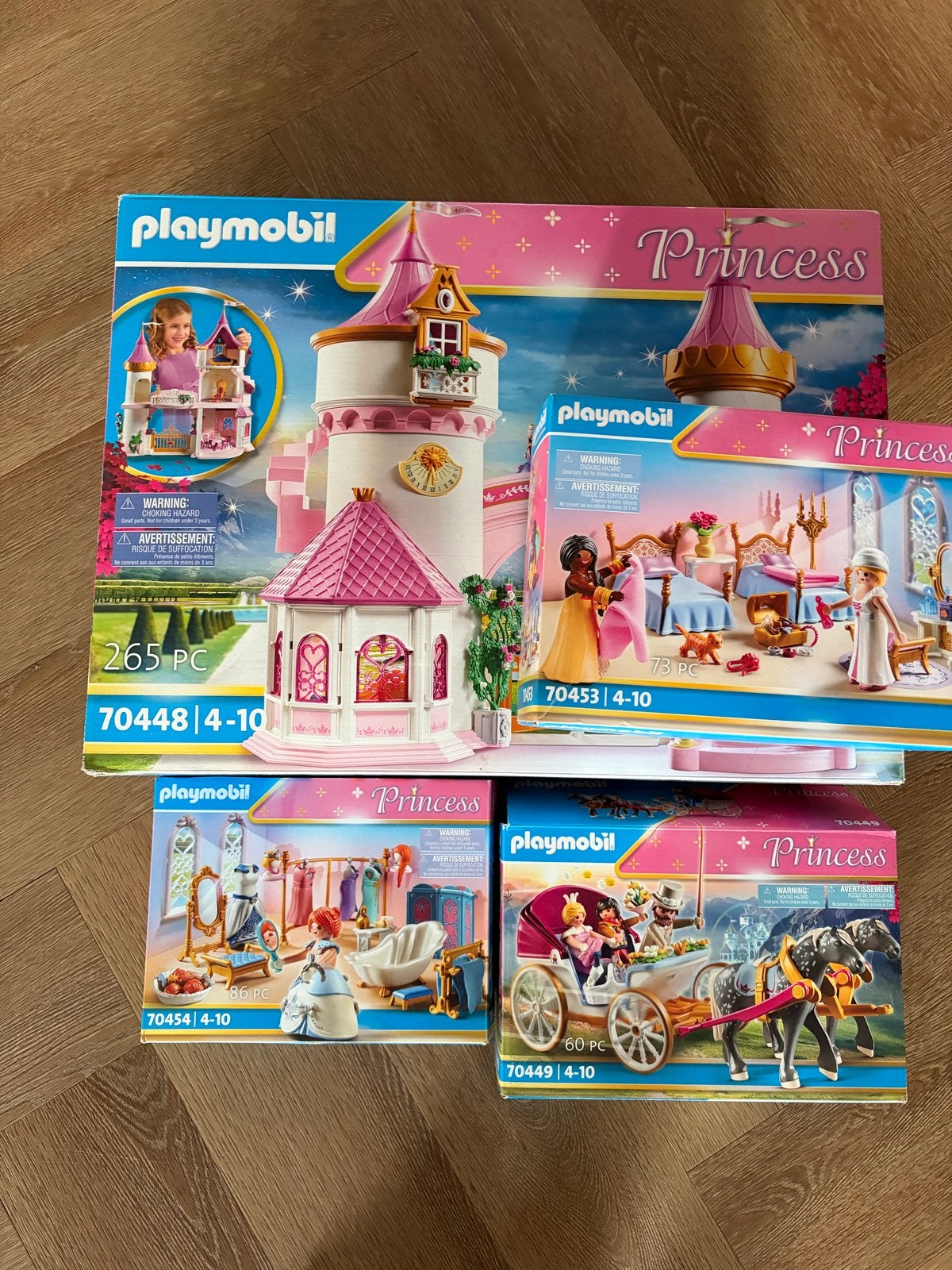 Playmobil Princess Kasteel, Slaapkamer, Kleedkamer & Koets, Complete set, Nieuw, Ophalen of Verzenden, Kasteel/Fort
