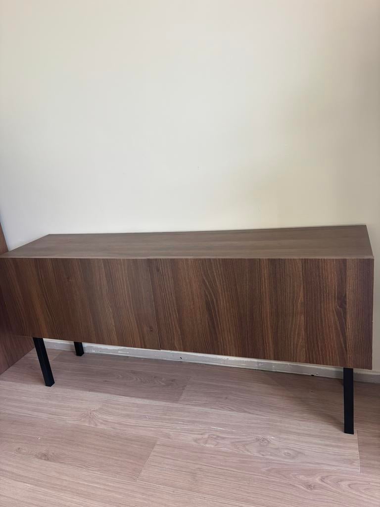 Dressoir hout walnoot, Huis en Inrichting, Kasten | Dressoirs, Ophalen, Gebruikt, 25 tot 50 cm, 100 tot 150 cm