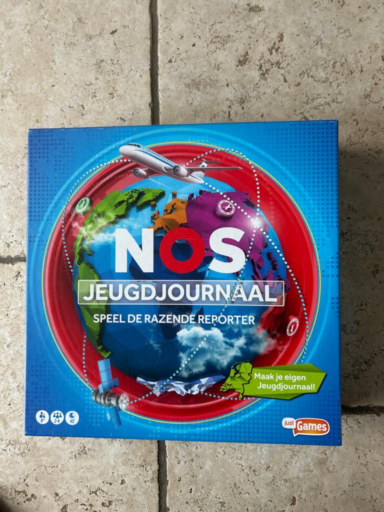 NOS Jeugdjournaal: Speel de Razende Reporter Bordspel, Drie of vier spelers, Ophalen, Zo goed als nieuw