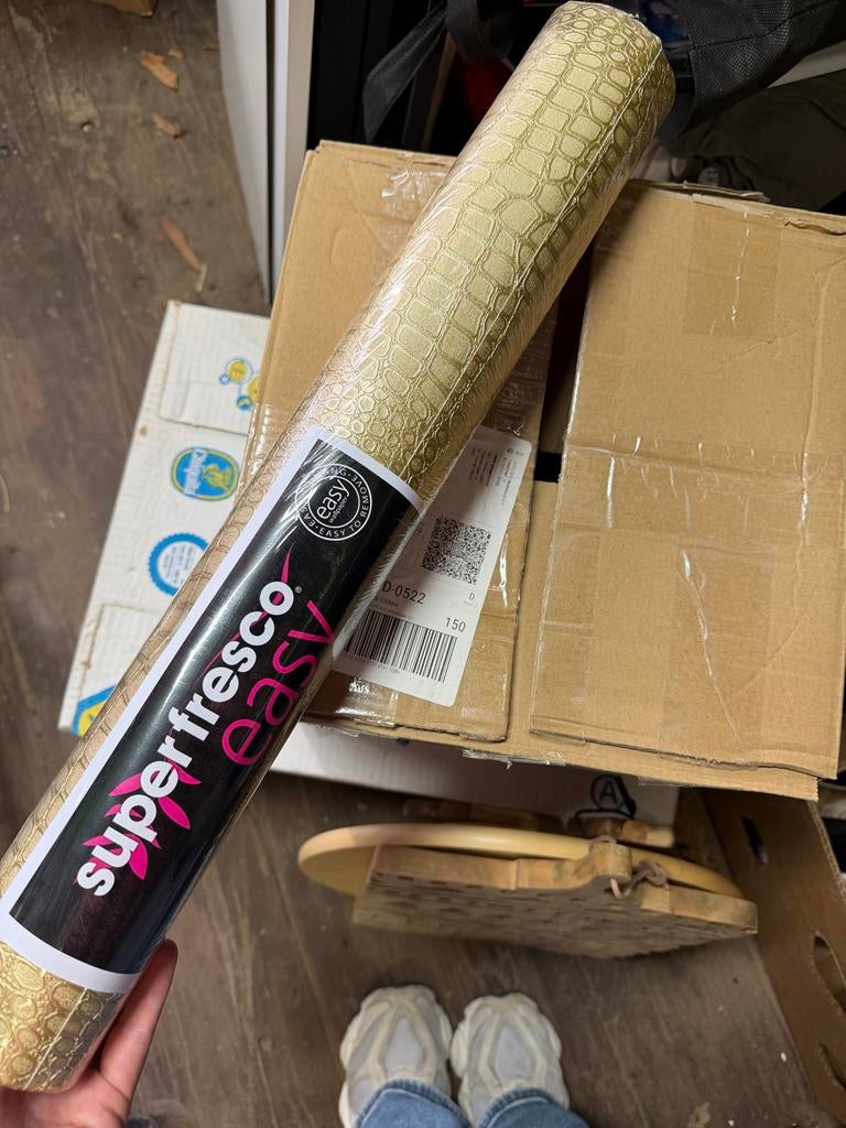 Superfresco Easy Reptile Gold behang, Ophalen of Verzenden, Minder dan 10 m²