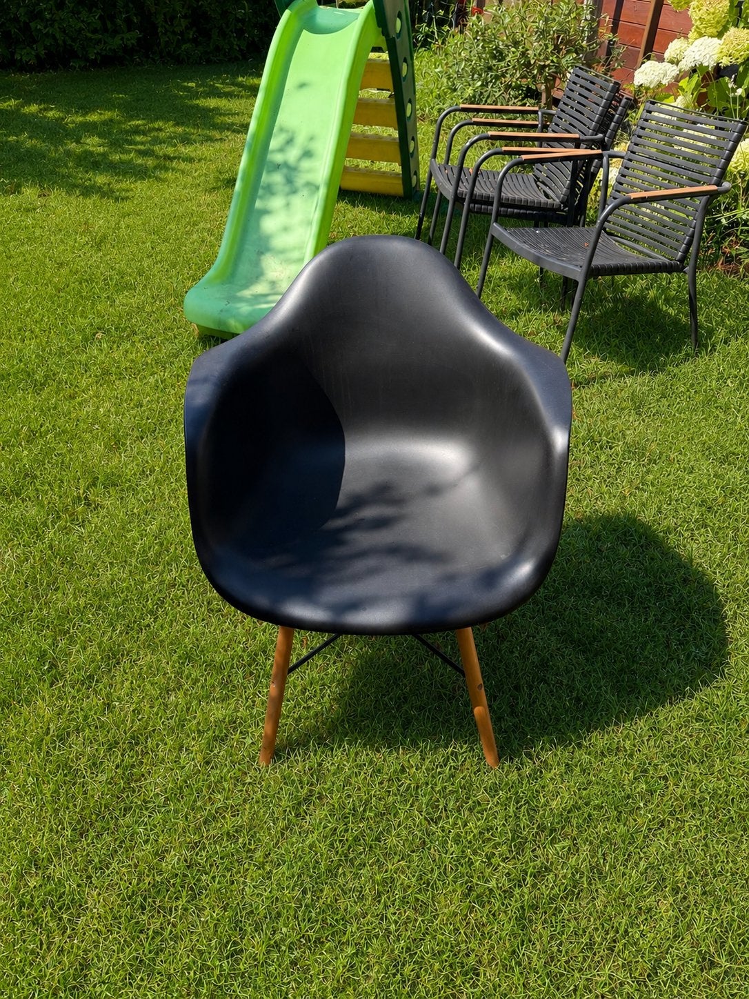 3 zwarte kuipstoelen – gratis af te halen, Huis en Inrichting, Stoelen, Zo goed als nieuw, Eén, Zwart, Ophalen