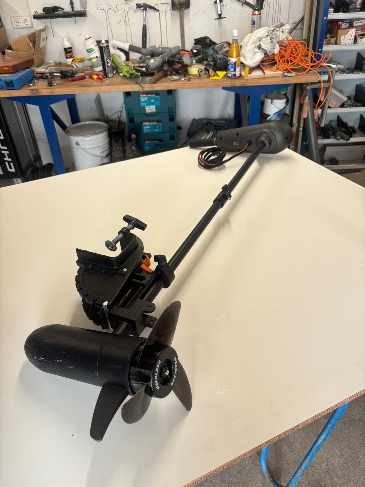 Savage Gear elektrische buitenboordmotor – 55 lbs, Watersport en Boten, Ophalen of Verzenden, Zo goed als nieuw, Overige typen