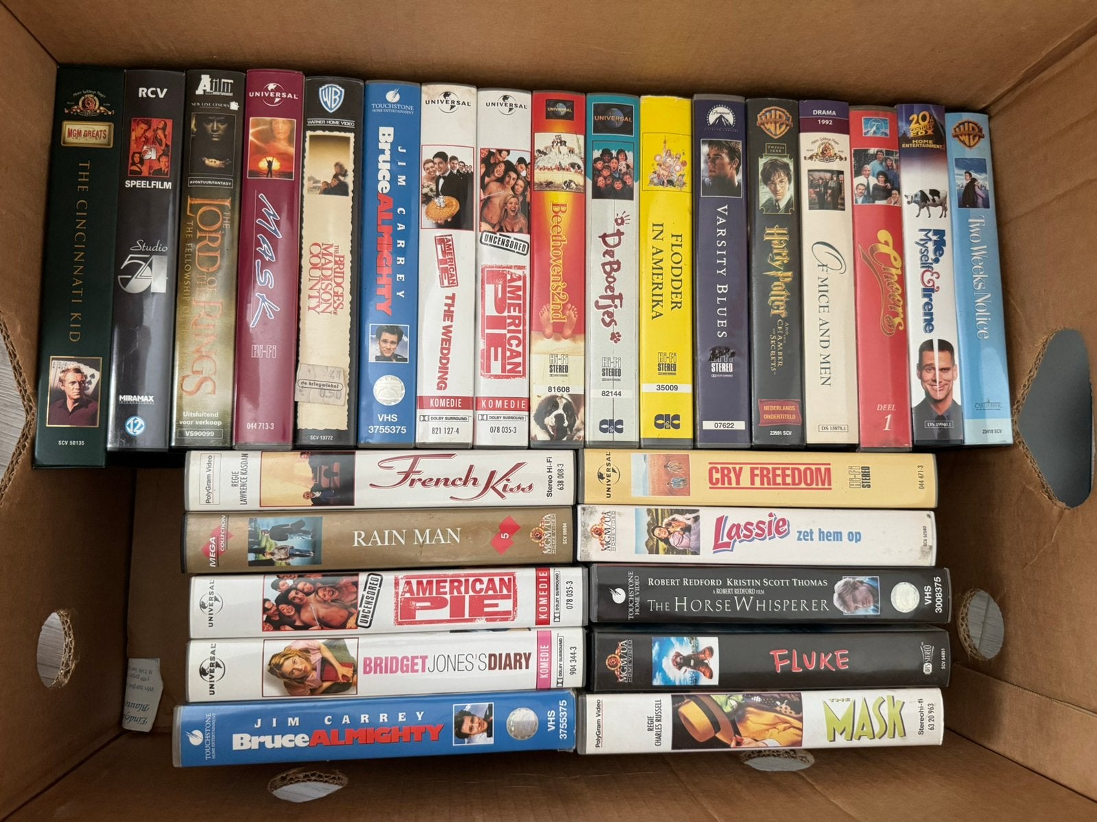 Diverse VHS videobanden – €1 per stuk (28 stuks), Alle leeftijden, Ophalen, Gebruikt