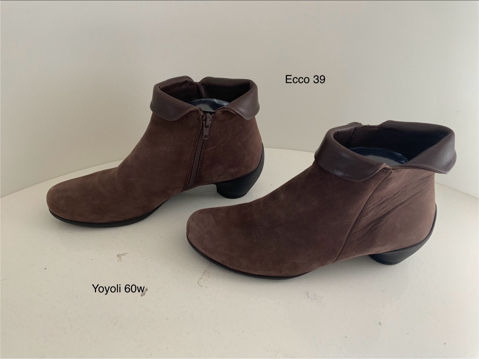 60W) ECCO Sculptured 45 Bruine Enkellaarsjes Maat 39, Bruin, Lage of Enkellaarzen, Ophalen of Verzenden, Zo goed als nieuw