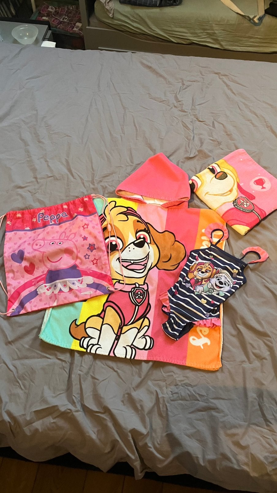 Pawpatrol poncho badpak handdoek set, Maat 104, Meisje, Badpak, Ophalen of Verzenden