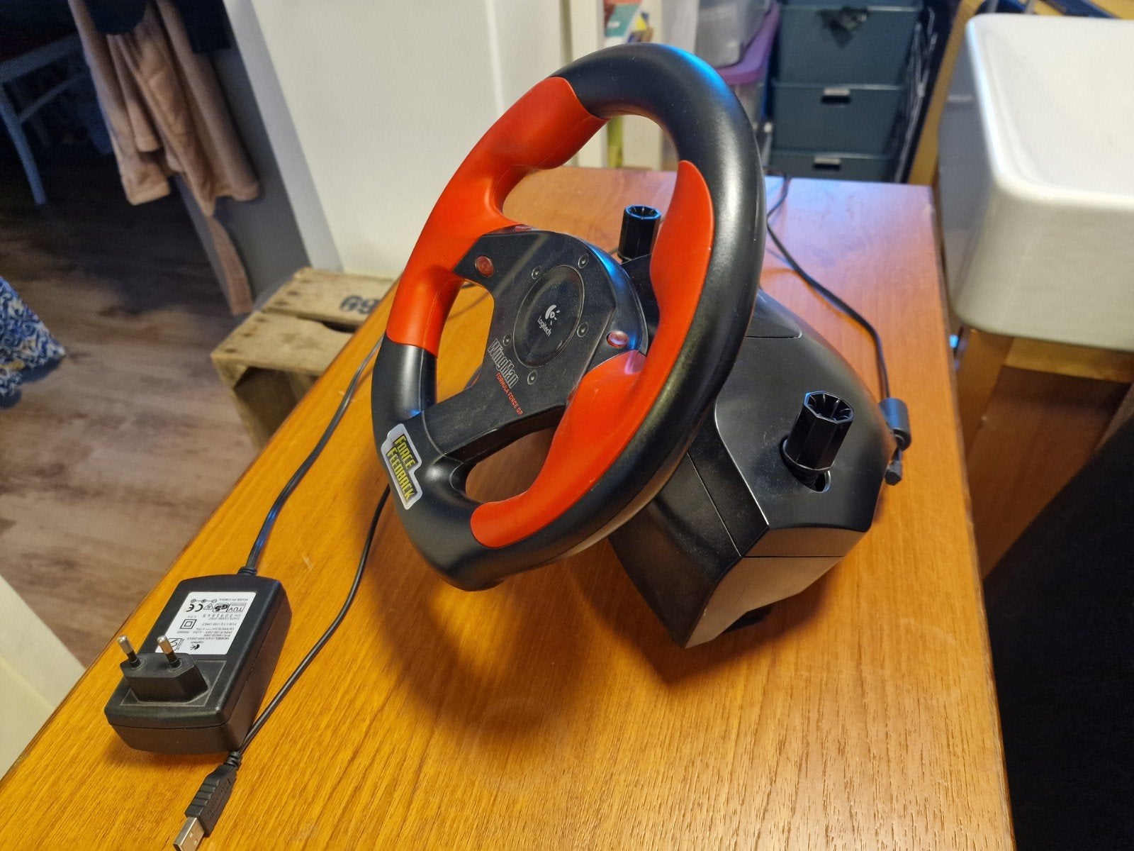 Logitech WingMan Formula Force GP racestuur, 1 speler, Ophalen of Verzenden, Racen en Vliegen, Vanaf 3 jaar