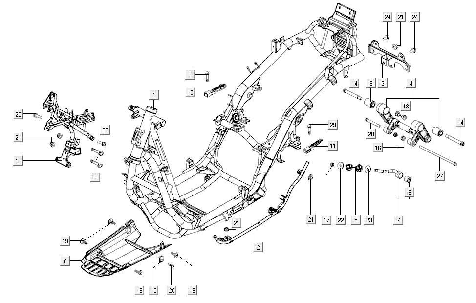 Kymco Carry Frame 2026 Nieuw incl. Kenteken, Ophalen of Verzenden, Nieuw, Frame, Kymco