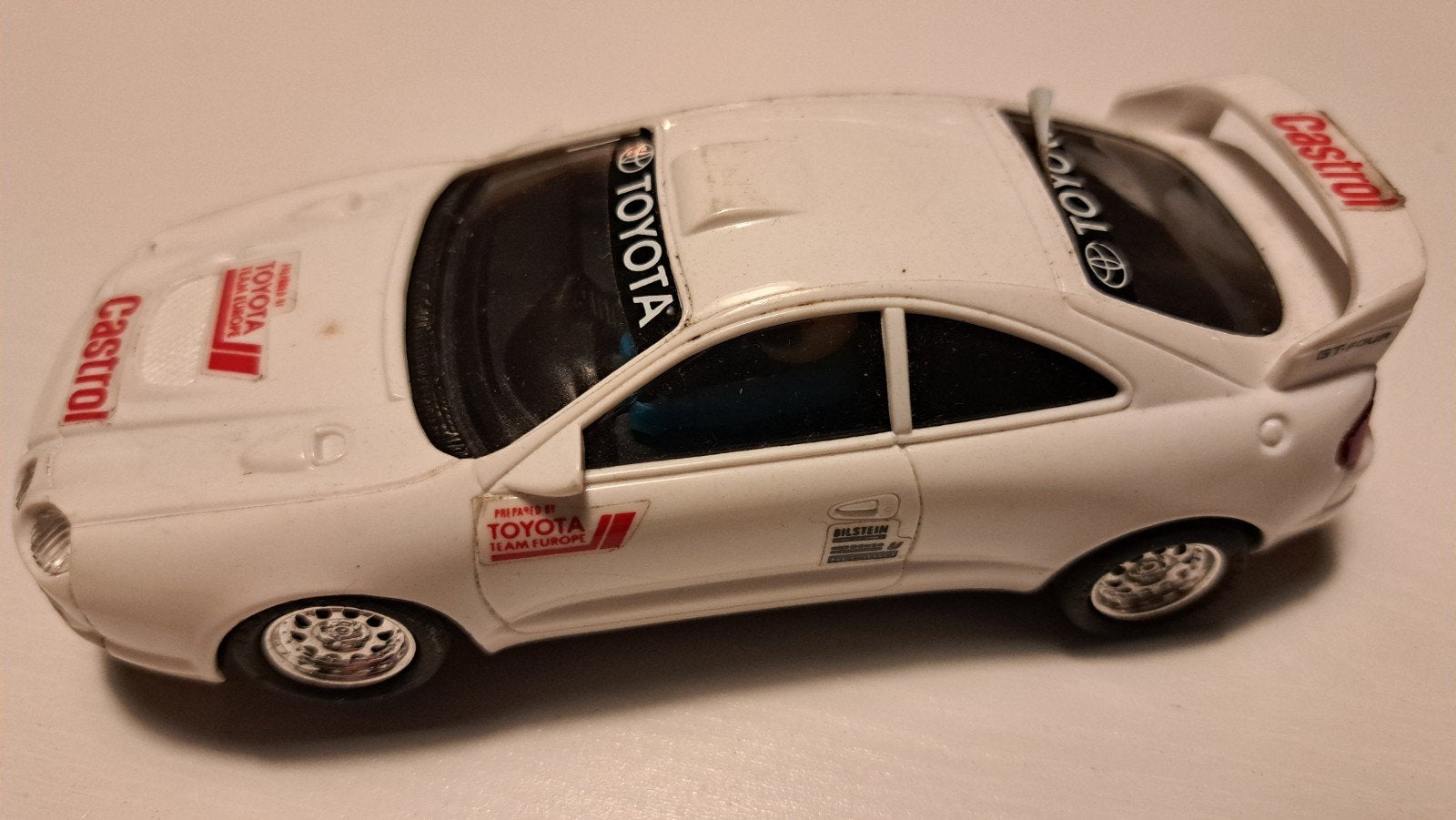 SCX Toyota Celica Retro Racebaan Auto met Verlichting, Overige merken, Ophalen of Verzenden, Elektrisch, Racebaan