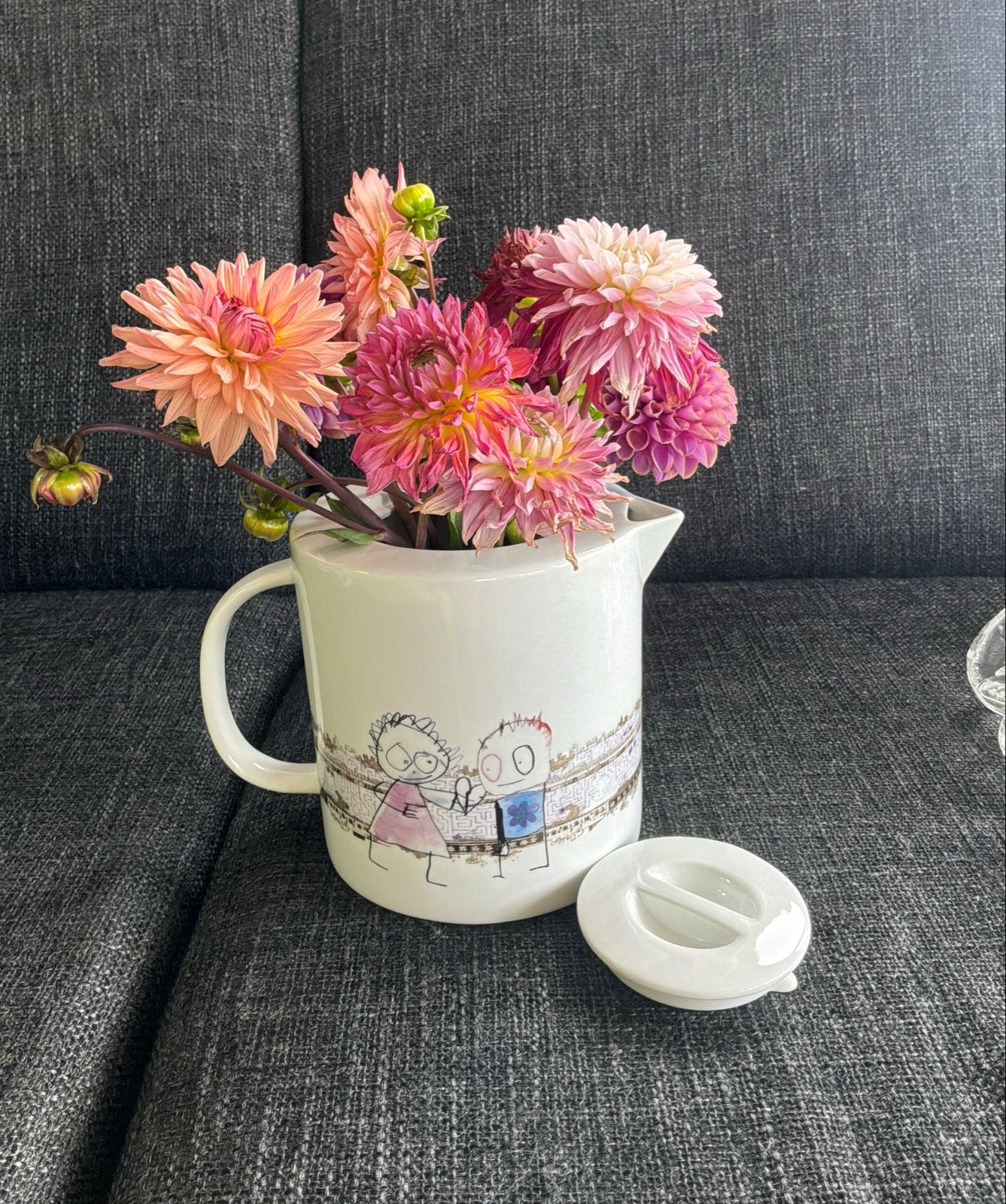 Poul Pava Theepot - Uniek Design, Theepot/fluitketel, Ophalen of Verzenden, Zo goed als nieuw, Steen/keramiek