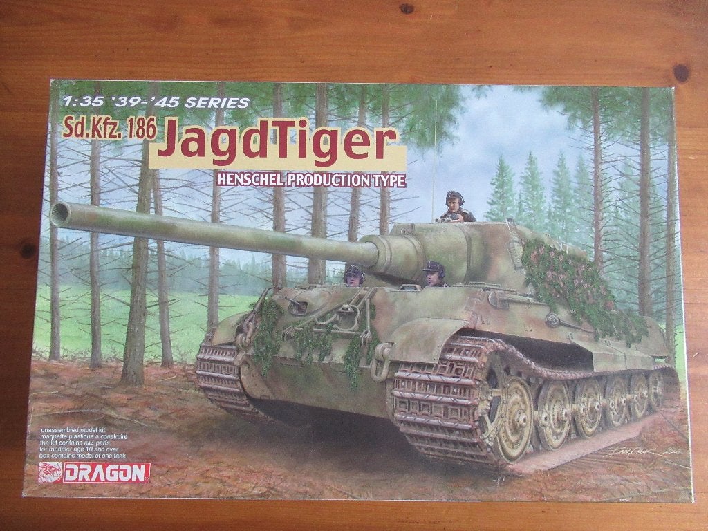 Sd.Kfz.186 Jagdtiger - Henschel production (Dragon 1/35), Overige merken, Tank, 1:32 tot 1:50, Nieuw