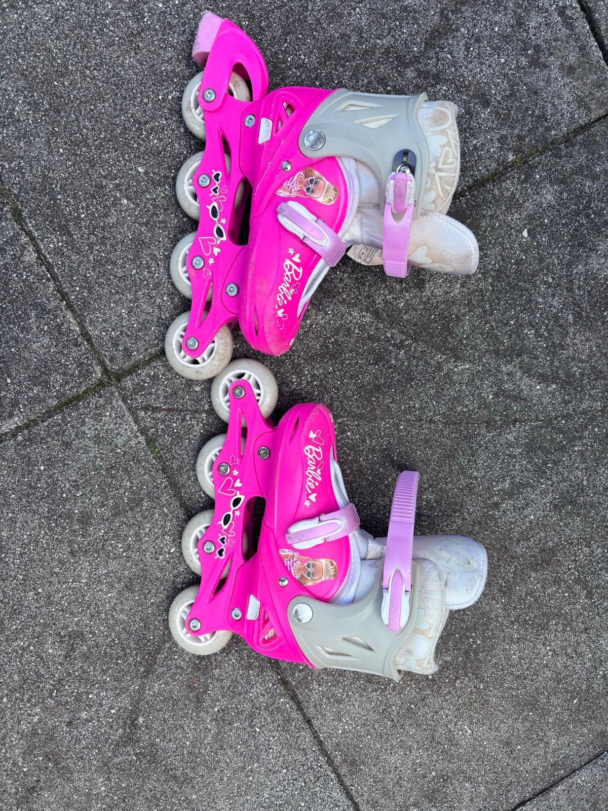 Barbie skeelers maat 30-33, Ophalen of Verzenden, Verstelbaar, Gebruikt, Kinderen