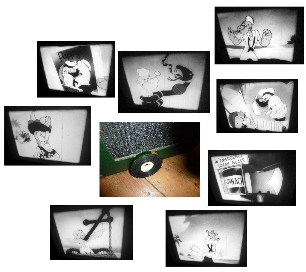16mm film Popeye's Pappy 1951 - geluid - redelijk - zw w, Ophalen of Verzenden, 16mm film