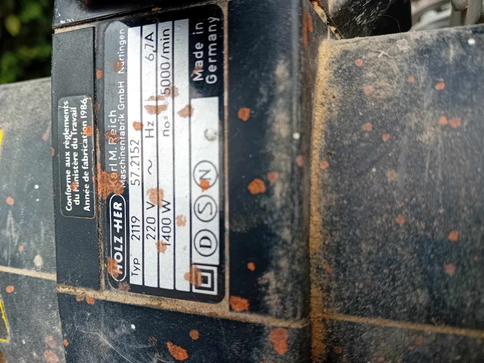 HOLZ-HER Cirkelzaag 2119 - 1400W - Made in Germany, Ophalen, Gebruikt, Cirkelzaag, 70 mm of meer