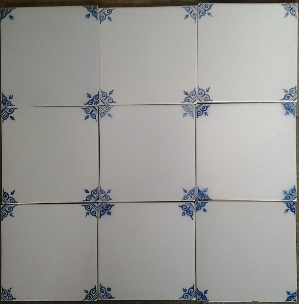 Oude tegels en Friese witjes en  Tableau,s  MakkumOudestijl, Ophalen, Gebruikt, Hardsteen, Minder dan 20 cm