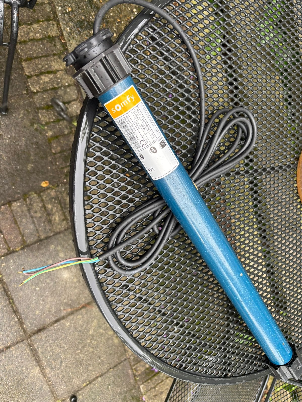 Somfy rts rolluik motor, Ophalen