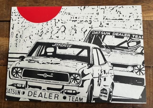 Datsun dealer team visual    GARAGE decoratie, Ophalen of Verzenden, Auto's