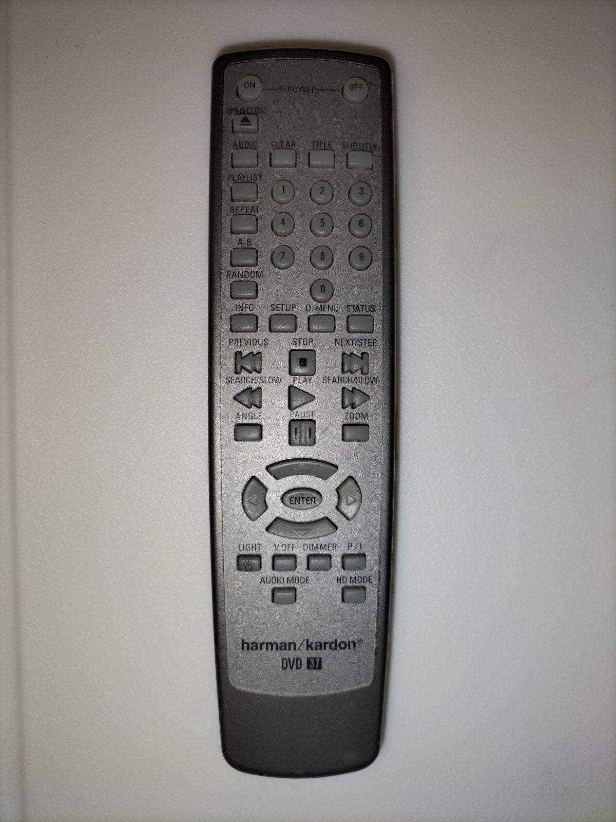 Originele Harman Kardon DVD 37 Afstandsbediening, Ophalen of Verzenden, Gebruikt, Origineel, Dvd