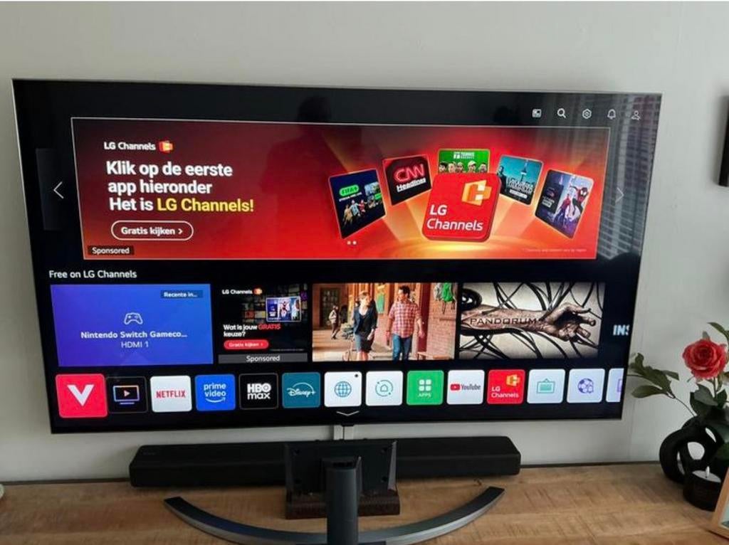4k LG Smart TV 55” | 100 Hz | HDMI 2.1 | Bluetooth | AirPlay, Audio, Tv en Foto, Televisies, 50 Hz, Ophalen of Verzenden, Zo goed als nieuw