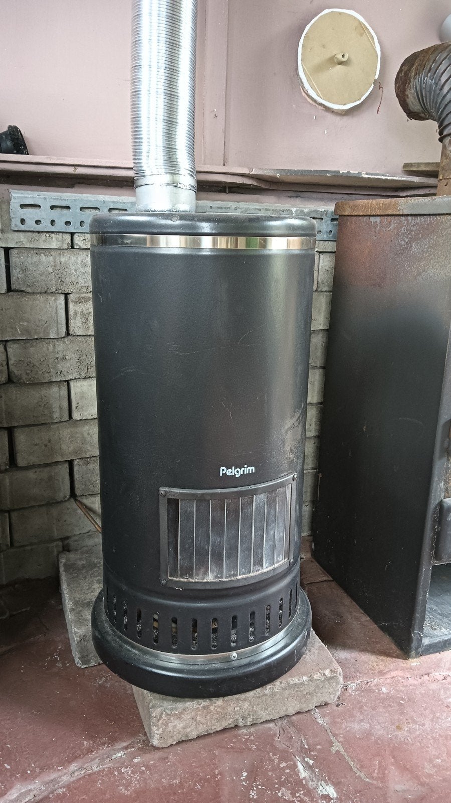 Pelgrim Bambino 46 TTG Saline Gaskachel - Propaan, Huis en Inrichting, Ophalen, Gebruikt, Gas, Vrijstaand