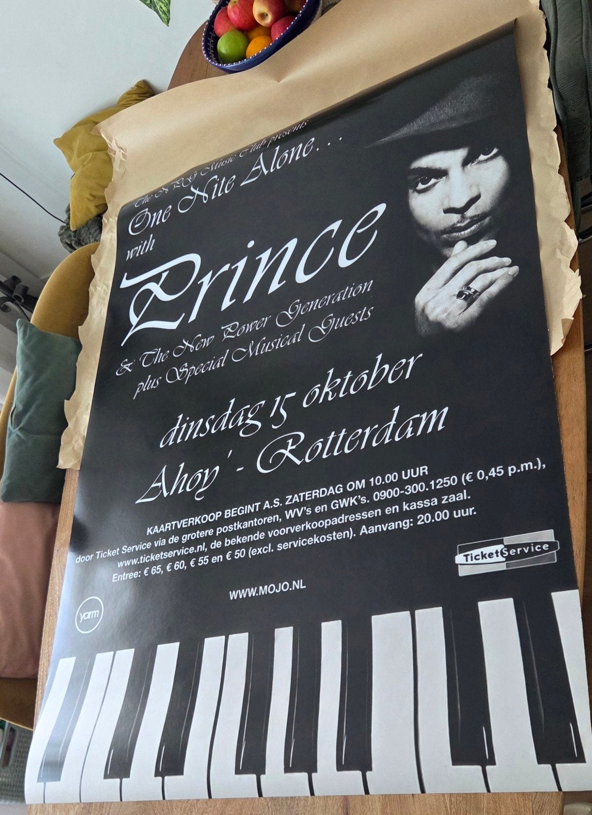 Prince Ahoy 2002 Poster 100 x 140 cm – Repro, Ophalen of Verzenden, Zo goed als nieuw, Deurposter of groter, Film en Tv