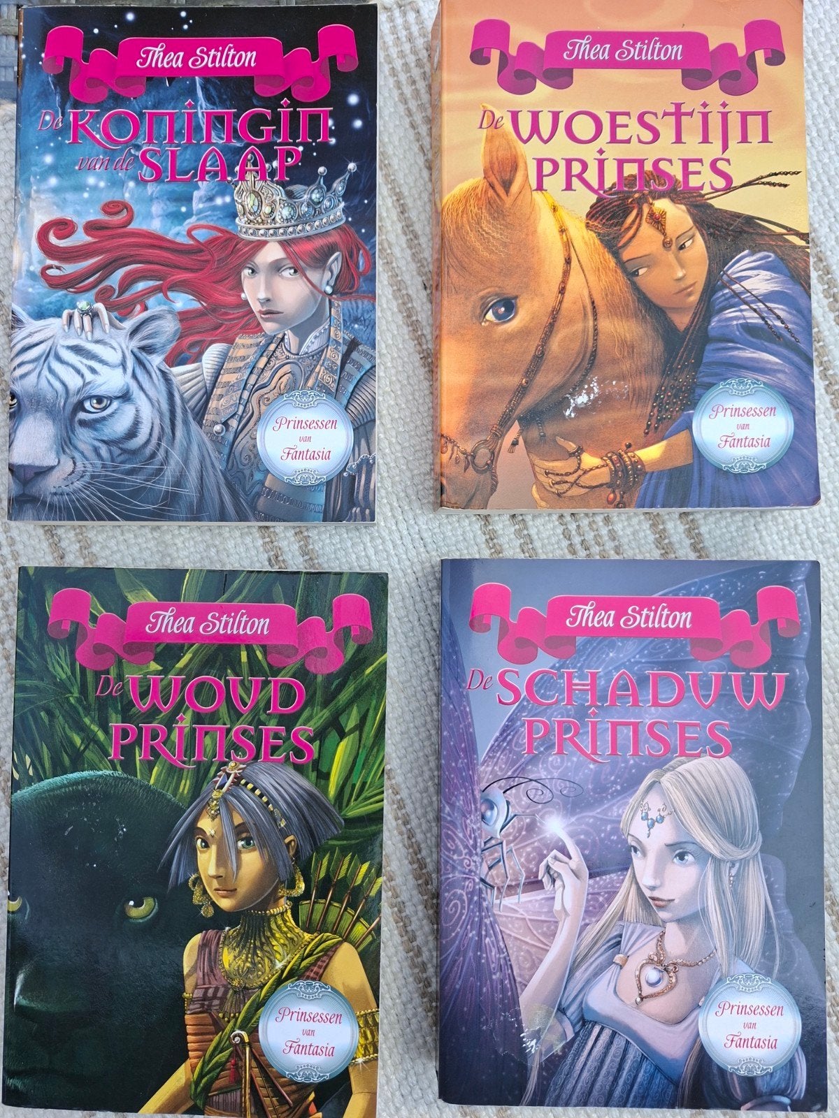 Thea Stilton Prinsessen van Fantasia - 4 boeken, Boeken, Ophalen of Verzenden, Zo goed als nieuw