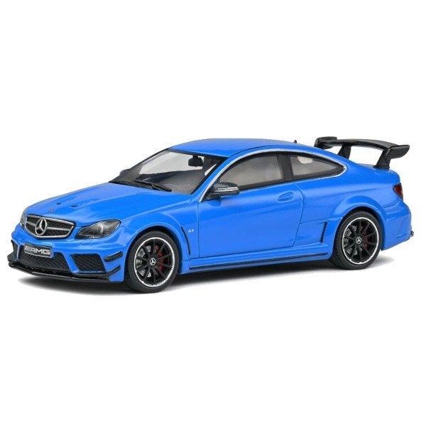 Mercedes Benz C63 AMG 2012 Blauw Modelauto 1/43 Solido Nieuw, Solido, Auto, Solido, Nieuw