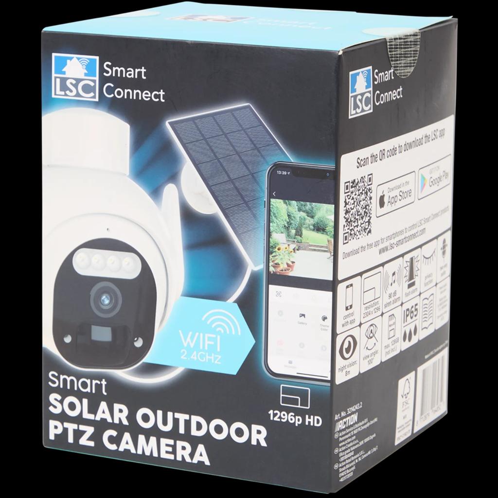 Nieuw LSC Smart Connect PTZ-camera op zonne-energie, Audio, Tv en Foto, Videobewaking, Ophalen of Verzenden, Nieuw, Buitencamera