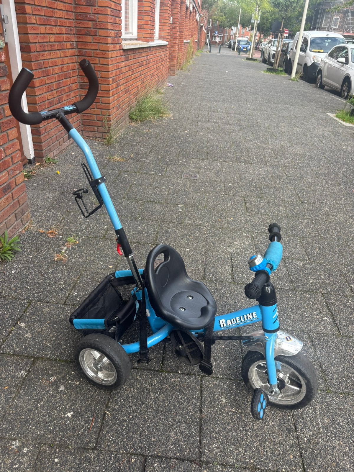 Fiets met duwstang, Fietsen en Brommers, Ophalen, Zo goed als nieuw, Duwstang