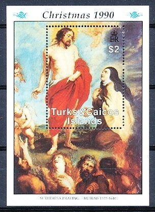 Turks & Caicos eilanden 1990 M962 blok 94 pf., Ophalen of Verzenden, Postfris, Midden-Amerika