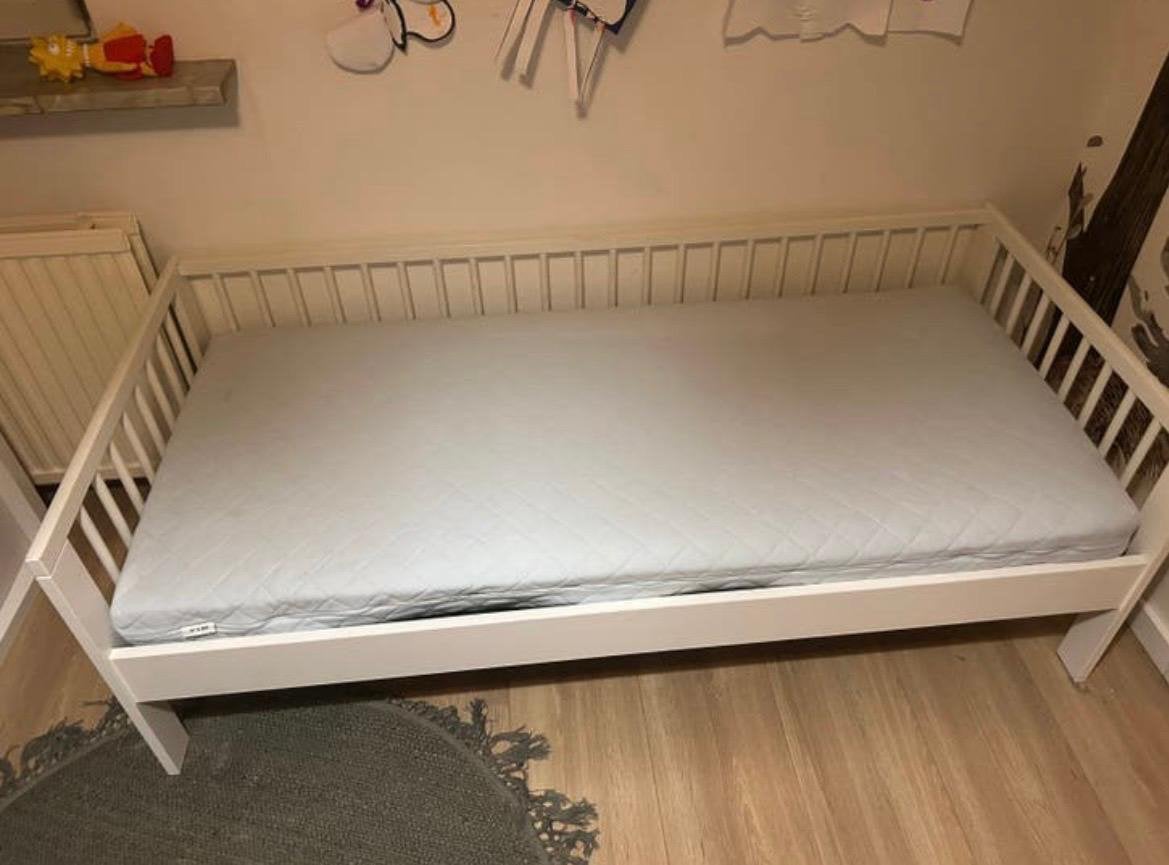 Ikea gulliver peuterbed 160x70 cm met uitval bescherming, Ophalen, 70 tot 85 cm, 140 tot 160 cm, Zo goed als nieuw