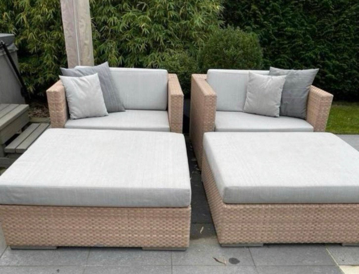 Dedon Lounge ligbedden fauteuils, Ophalen of Verzenden, Zo goed als nieuw