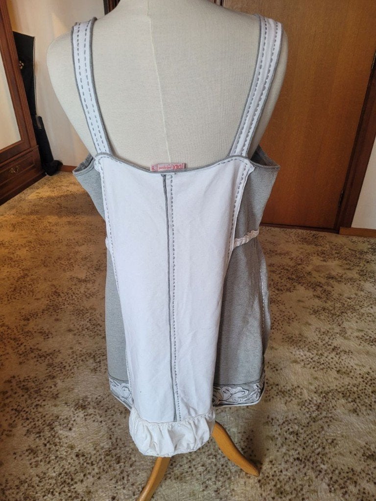 Didi jurk zonder mouw wit/grijs XXL, Kleding | Dames, Didi, Ophalen of Verzenden, Zo goed als nieuw, Wit