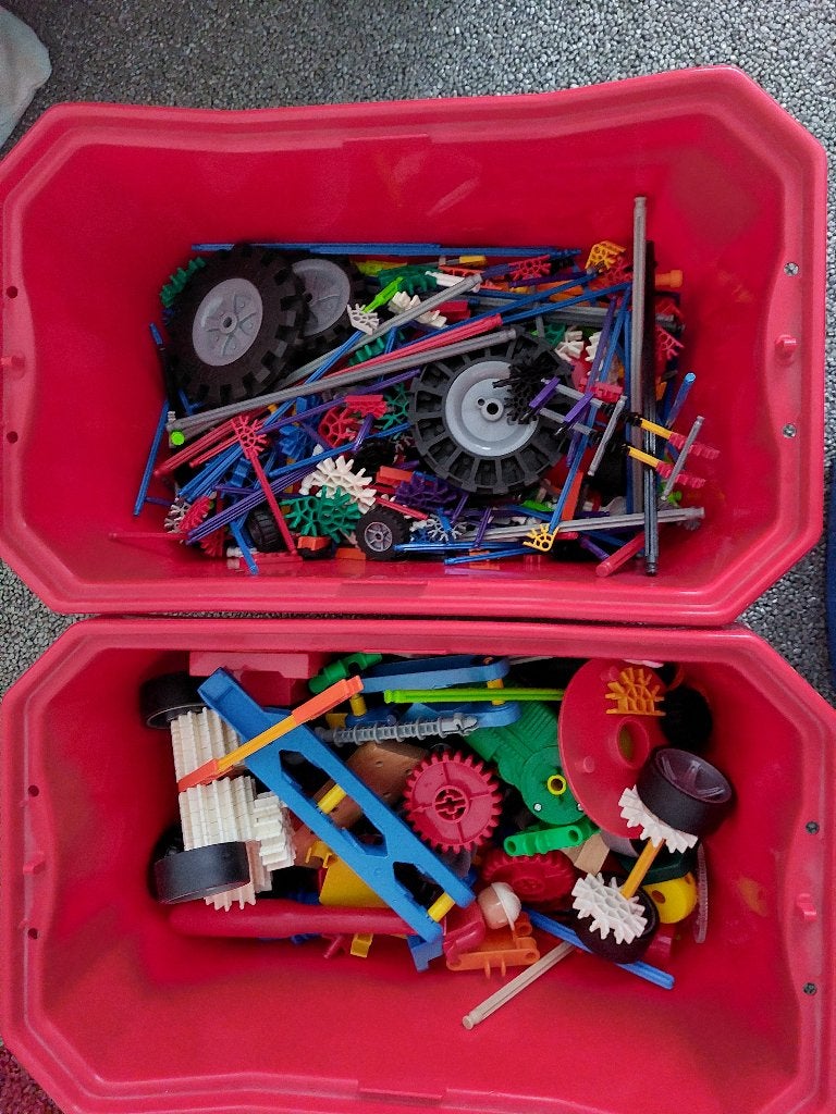 Verschillende soorten bouwmaterialen: Knex, lego, ect., Ophalen of Verzenden, Gebruikt