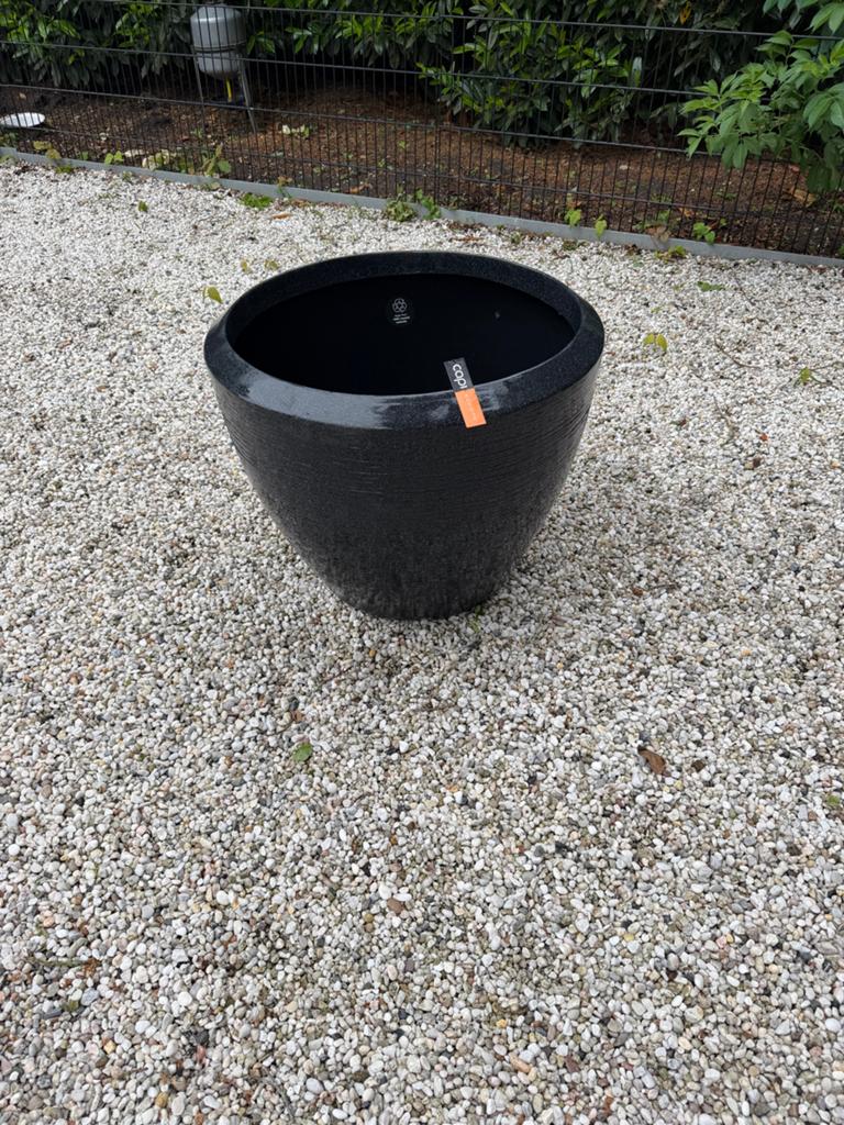 Nieuwe Capi bloempot antraciet - 60cm hoog, 75cm doorsnede, Ophalen, Kunststof, 40 cm of meer, Rond