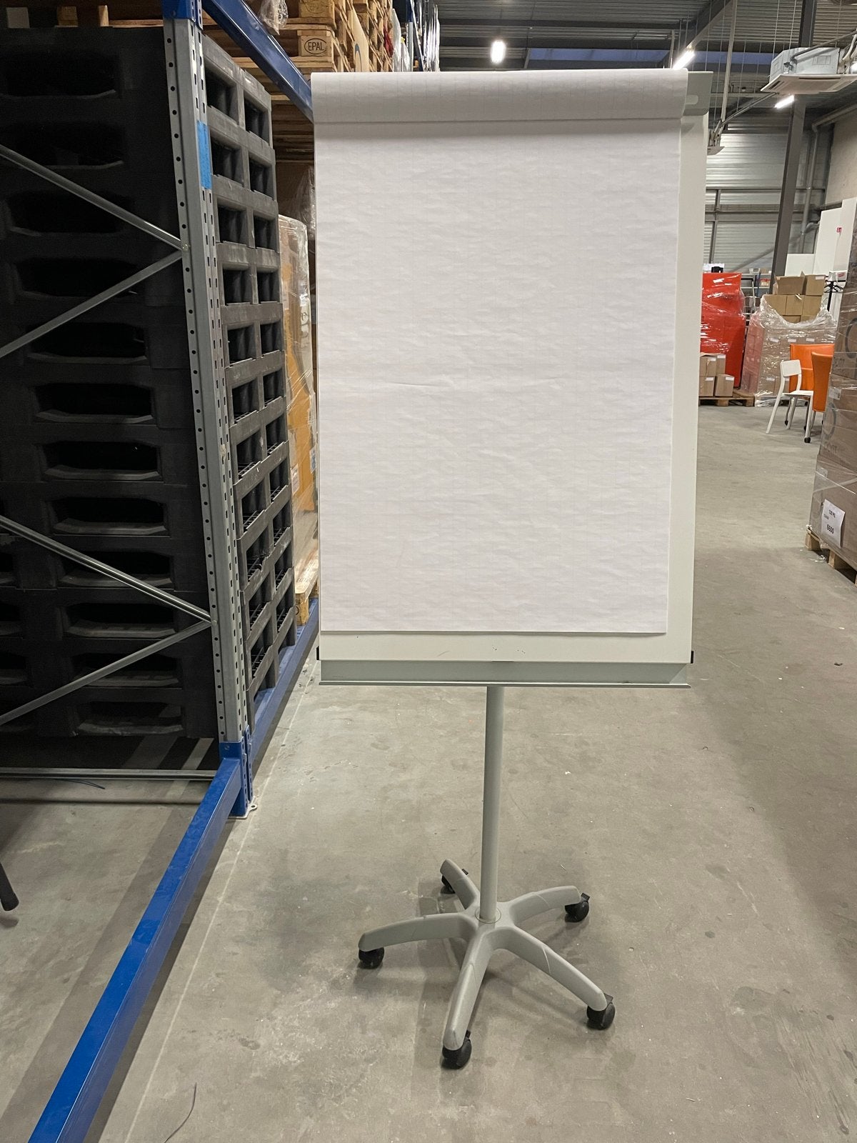 Flip-over whiteboard op wielen, Ophalen, Gebruikt