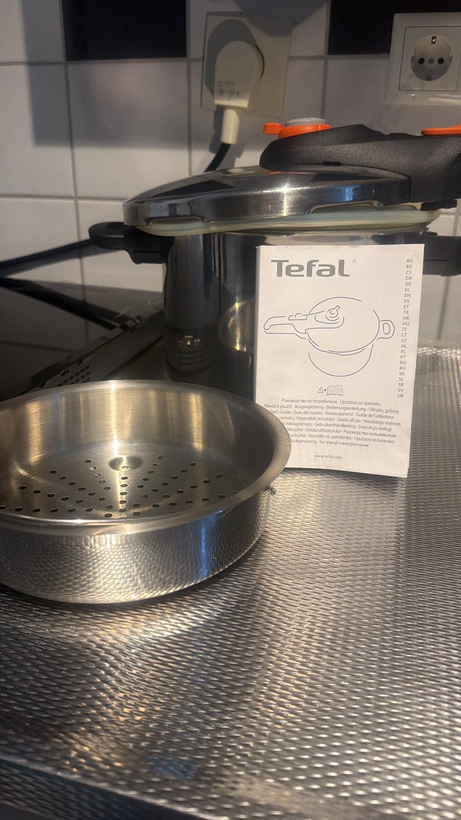 Snelkook/hogedruk pan Tefal, Ophalen of Verzenden, Zo goed als nieuw, Rvs