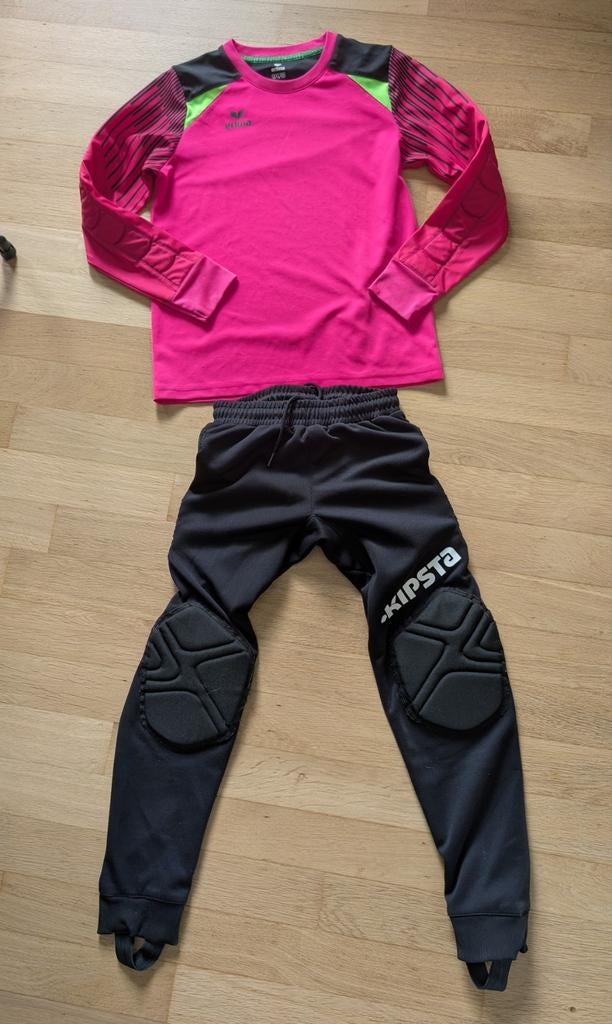 Keeperspak Kipsta 128-134 en keepers shirt Erima 140, Ophalen of Verzenden