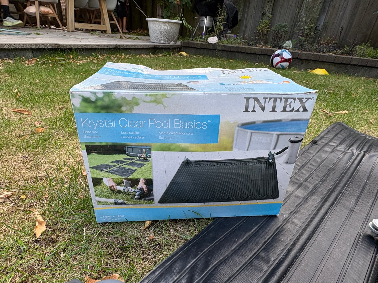 Intex solar mat, Ophalen, Gebruikt