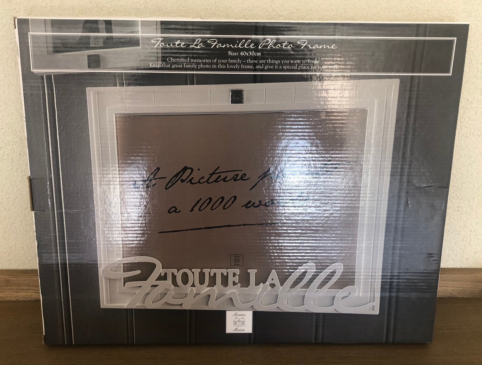 Riviera maison toute la famille photo frame nieuw!, Ophalen of Verzenden, Nieuw, Hout