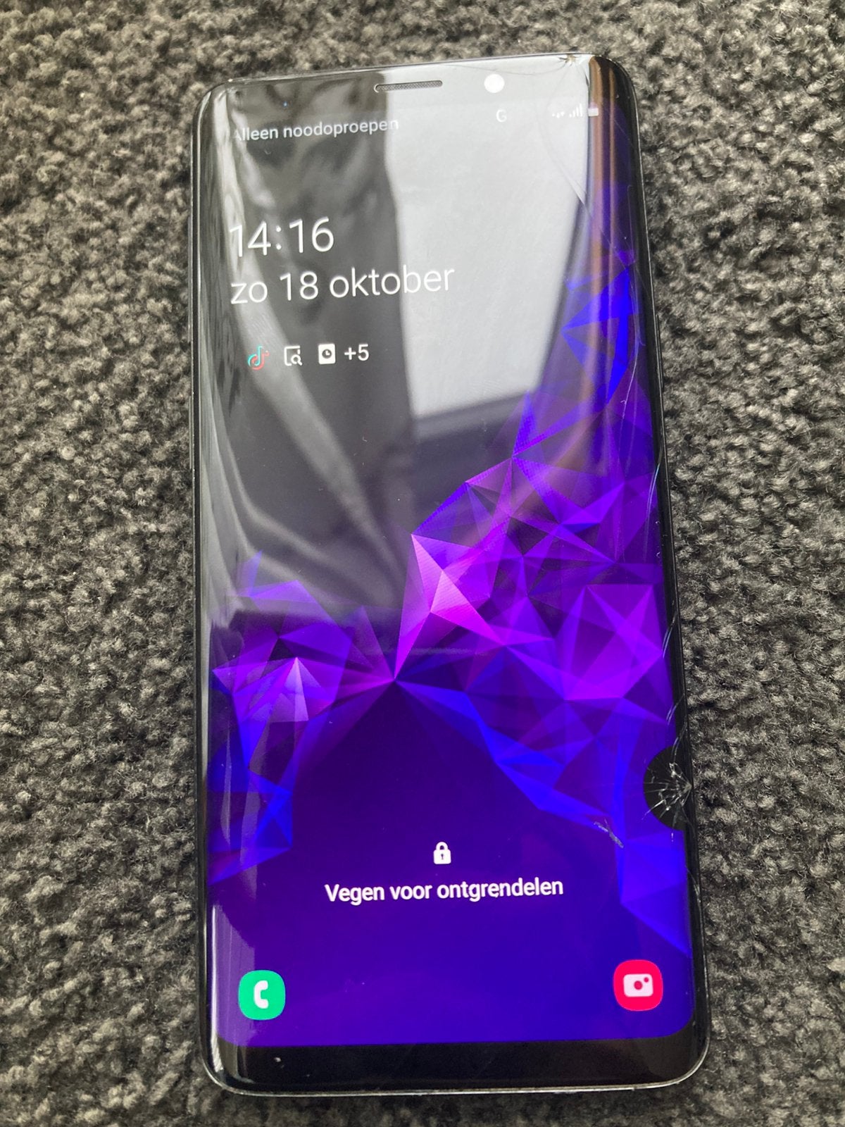 Goedwerkende samsung s9, Telecommunicatie, 64 GB, Ophalen of Verzenden, Zo goed als nieuw, Zwart
